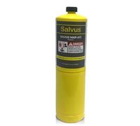 1pc Salvus MAP-HTi Propylene Gas Cylinder 400g - MAP Pro Gas Blowtorch Fuel >99.5% Ultra-Pure CGA600 Compatible - Hotter Than Propane Gas Bottle - LPG/Map Gas Cylinder for Brazing, Welding & Soldering