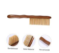 1pc Sandalwood Massage Comb Natural Wooden Dual Row Hair Comb for Scalp Massage Odorless and Durable for Family Use and Comforting Care