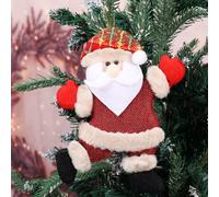 1Pc Santa Claus Cute Christmas Doll Hanging Decorations | Santa Clause Snowman Reindeer Bear Doll Xmas Tree Ornaments, Home Holiday Party Decor