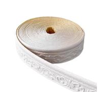 1pc Self-Adhesive 3D Flexible Foam Baseboard Trim - 9.2M Length, 7.8Cm Width for Home, Office, Hotel DIY Decor(White)