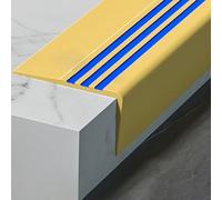 1pc Self-Adhesive Non-Slip Stair Edge Protector - Flexible Rubber Trim Edging for Safety and Traction(Yellow,L 11m)