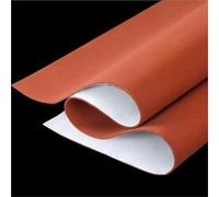 1pc Self-Adhesive Silicone Sponge Foam Pad - Red, 1mm to 5mm Thickness for Laminating Machines, High Temperature Resistant(500x1000x1mm)