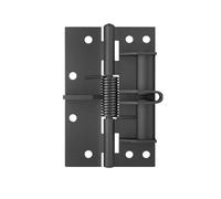 1pc Self Closing 4 Inch Door Hinges with Spring Loaded Design and Fixed 90 Degree Position(Black)