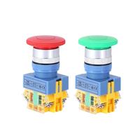 1PC Self-reset Button Switch LAY37-11M Y090-11M LAY7 Mushroom Head Button 22MM(50R)