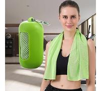 1PC Sensational Sports Towel Outdoor Ice Sensation Fitness Ice Cooler Quick Dry Cooling Ice,Green