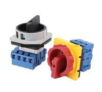 1pc SFD11 SFD11-25A 32A 40A Cam Switch Changeover Switch Rotary Switch Load Break Power Off Cut GLD LW30-32(Black Knob,4P,25A)