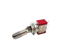 1pc SH T80-T Round Top Anti-mishandling Locking Lever 6.35mm Panel Mount Mini Toggle Switch 3Pins 6Pins 2/3 Positions ON OFF ON(6Pins ON OFF ON)