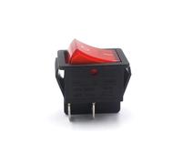 1pc ship type switch RS606 rocker 4 feet 2 16 a250v black red light