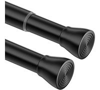 Shower Curtain 1Pc Extendable Projects(90-160CM/35.4-62.9Inch,Black)