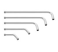 1pc Shower Head Extension Arm Stainless Steel Straight Angled Extra Hose Pipe Bathroom Accessories 15/20/25/30/35cm(35cm)