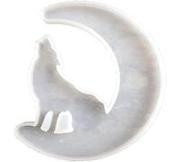 1Pc Silicone Epoxy Resin Molds, Crescents Mood Mold, Creative Moon Mold for Moon Wolf Moon Mermaid Tail(Wolf)