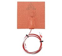 1PC Silicone Heater Pad 100x100mm 110 / 220V 100W for V0 3D Printer Hot Bed Adhesive Backing Build Plate