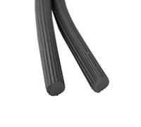 1pc Silicone Window Sealing Strips (4.0-5.5mm) - 5M Long for Aluminum Alloy Sliding Screens - Transparent/Black Options(Black 4.8mm)