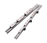 1pc Silver Built-in dual-axis linear guide SGR10 28mm Width guide 500mm 600mm 800mm 1000mm(SGB10-5 LOCK,600mm)