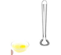 1Pc Silver Egg Beater Stainless Steel Mini Spring Coil Whisk Handheld Milk Frother Foamer Sauce Stirrer Blender Coffee Mixer Whisks Kitchen Utensils Gadgets Kitchen Egg Tools