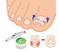 1pc Silver Ingrown Toenail Correction 17 to 22mm Adjustable Stainless Steel Toenail Corrector Pedicure Paronychia Correction Tool Nail Tools