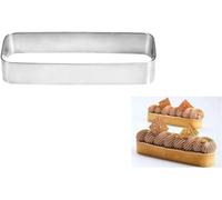 1Pc Silver Rectangle Mousse Ring Mold, Stainless Steel Bakings Tiramisu Mold Mini Cookie Cutters, DIY Cake Mould for Kitchen Baking Cakes Dessert Pies(160mm),Rings,Baking Tools and Accessories