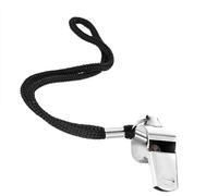 1Pc Silver Stainless Steel Whistle Metal Referee Whistle Whistle Training Whistle Whistle Emergency Whistle With Holder Rope for Trainers, Referee and Trainer Equipment