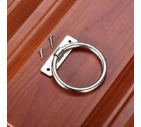 1Pc Silver Vintage Round Ring Furniture Door Pulls Handle Zinc Alloy Cabinet Dresser Drawer Knobs for Jewelry Chest Box 58 * 53mm