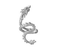 1Pc Simple Dragon Ear Cuff Accessory Stylish Clips Studs Adornment Jewelry Eye Catching Clips for Parties Bone Clip