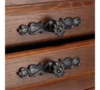 1Pc Simple European Wardrobe Qinggu Single Hole Zinc Alloy Handle Cabinet Door Handle Antique Drawer Furniture Hardware(5017-Small-ORB)