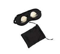 1PC Simulated Silk Sleeping Goggles Travel Shading Men & Women Goggles Soft Comfortable Shading Gifts(Black)
