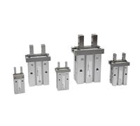 1pc Single Acting Normally Open Finger Claw Parallel Gripper Pneumatic clamp Cylinder MHZ2-10S 16S 20S 25S 32S 40S T Normally Closed(MHZ2-20S)