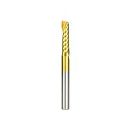1pc Single Flute End Mill Carbide CNC Router Engraving Bit Milling Cutter Spiral End Mills For Wood 3.175 4 5 6 8mm Shank(6x6x42x70L)