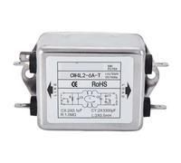1pc single-phase 220V power supply filter CW4L2-3A-S anti-interference screw solder terminal block(CW4L2-20A-T)
