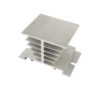 1pc Single Phase Solid State Relay SSR Aluminum Heat Sink Dissipation Radiator Suitable for 10A-40A(SSR Cover-3pcs)