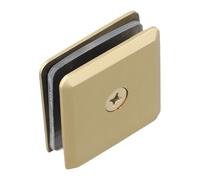 1pc Sleek and This U Clamp in Solid Brass is Perfect for Fixing All Types of Bathroom Panels Up to A Thickness of 12 Mm(Gold)