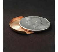 1pc Slippery Expanded Shell (Half Dollar) Magic Tricks Coin Appear Vanish Magic Magician Close Up Illusions Gimmicks Mentalism Props