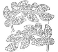 1Pc Sliver Leaves Branch Metal Cutting Dies Flower Leaf Cut Dies Mold Scrapbooking Stencil DIY Embossing Craft Die Cut Card Making Die Cutting and Art Embossing