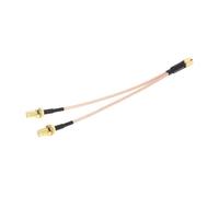 1PC SMA to 2X SMA Male Female Y type Splitter Combiner Jumper Cable Pigtail(A)