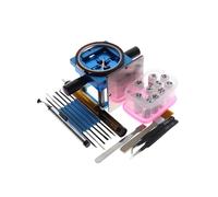 1pc Small 90X90 Blue Bead Planting Table with Handle BGA Ball Planting Table Chip Steel Mesh Multi-Functional Tin Planting Rack(Package E)