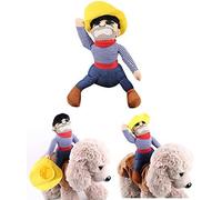 1PC Small Pet Costumes Dog Costumes Christmas Cowboy Dog Clothes, Pet Riding Transfiguration of Cowboy Rider Style for Halloween Xmas Decorations Pets Birthdays Festivals