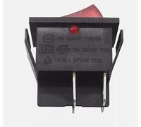 1PC Soken RK1-01 4-pin 2-Position Boat Type Rocker Switch 16A250V with Red Lamp