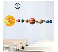 1pc Solar System Planets Wall Stickers Self-Adhesive Kids Living Room Decoration Wall Decal for Baby Nursery Wall Art Poster