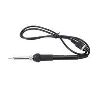1PC Soldering Station Iron Handle Replacement, 50W 24V Silicone Aluminum Soldering Station Replacement Pencil Welding Tool with 5 Holes
