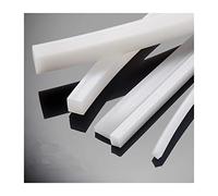 1pc Solid Silicone Rubber Seal Strip - Heat Resistant Square Sealing Strips for Windows and Doors - 5 Meters Long(6x10mm)