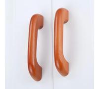 1Pc Solid Wooden Cabinet Knob and Handle Door Drawer Wood Pull Handle 64-128MM Kitchen Cabinet Furniture HandleKnobs(E 64mm Hole Distance)