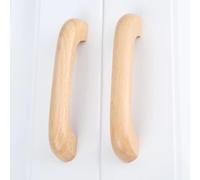 1Pc Solid Wooden Cabinet Knob and Handle Door Drawer Wood Pull Handle 64-128MM Kitchen Cabinet Furniture HandleKnobs(G 96mm Hole Distance)
