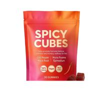 (1PC) Spicy Cubes Gummies | Natural Energy & Vitality Support | Maca Root, Epimedium, Muira Puama & Chili Pepper Blend | 30 Gummies