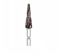 1PC Spiral Step Step Bit, Faster Drilling Step Drill Bit,for Cutting Holes on Sheet Metal, Steel, Wood(9 steps (4mm To 12mm))