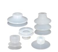 1pc SPL-S02/04 SP-S04/06/08/10/12/15/20/25/30 Mini White Silicone Pneumatic Vacuum Suction Cup(SP-S25,DP)