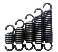 1pc Spring Steel Wire Extension Spring with Hook - 4.0mm Diameter, 21mm-25mm Outer Diameter, Length 68-500mm(21 x 200 mm)