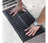1pc Square Channel Drainage Grate for Yard, Garden, Patio, and Pool - Rustproof Resin Cover with Quick Drainage System(40cmx60cmx3cm)