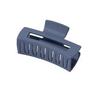 1Pc Square Frosting Claw Clips, Big Hair Clips Nonslip Matte Barrettes Thin Thick Short Hair Accessories for Women Girls (Navy Blue)