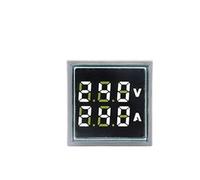1PC Square LED Digital Voltmeter Ammeter AC20-500V 0-100A 110V 220V Voltage Current Meter Voltammeter Volt Amp Tester Detector(Green)