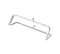 1PC Square Metal Frame Kiss Clasp for Handle Bag Purse Accessories 18cm Handbag Making Craft Purse Handle Arch Metal Frame Bracket Kiss Clasp Semicircle Retro Handmade Craft Clip Hardware